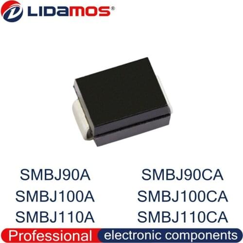 750PCS TVS SMBJ90A NX SMBJ100A NZ SMBJ110A PE SMBJ90CA SMBJ100CA SMBJ110CA SMB DO-214AA SMD Transistor Diode High Quality
