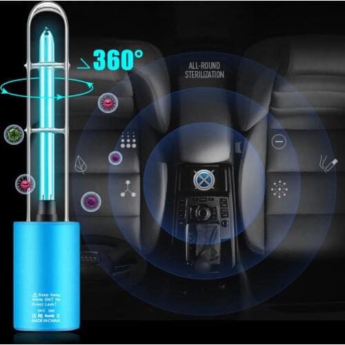 UV Sterilizer Lamp Air Purifier USB Rechargeable Ultraviolet Ozone UV Germicidal Light Portable Sterilization Light for Home CSV