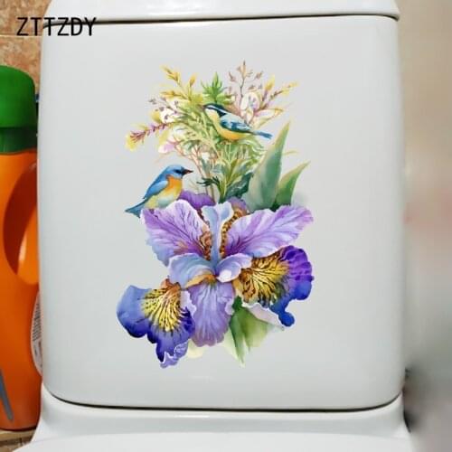 ZTTZDY 16CM×24.8CM Classical Ink Painting Room Wall Decoration WC Toilet Stickers Home Accessories T2-0927