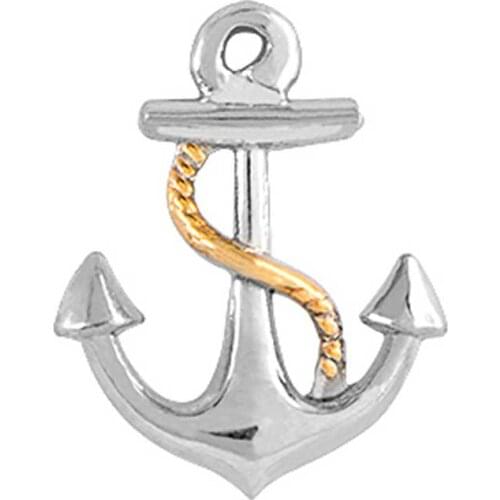 10pcs Anchor Custom Floating Charms for Glass Locket Watch Necklace Bracelet