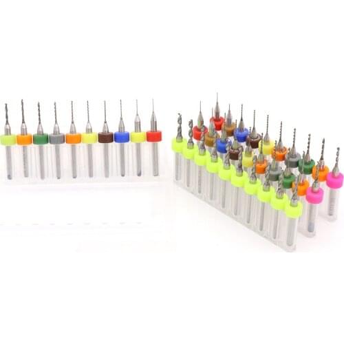 10pcs/Set 0.6-1.5/1.5-2.4/2.1-3.0/1.1-2mm Hard Alloy PCB Print Circuit Board Carbide Micro Drill Bits Tool for SMT CNC