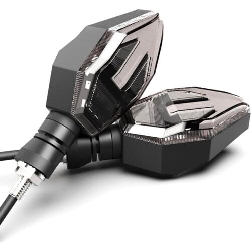 2PCS LED Motorcycle Universal Arrowhead Turn Signal Warn Safety Lights Moto Turn Indicators for Motorcycle Blinker Scooter Refit