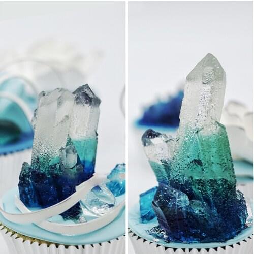 3D Silicone Cake Mold Candy Mould Icicle 4 Shape Aroma Stone Moulds Silica Gel Chocolate Moulds Crystal Silicone Rubber PRZY 001