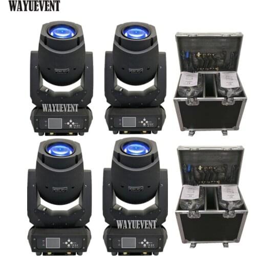 4pcs / lot 200W LED Lyre Moving Head Light Beam Spot Wash Light for DJ Disco Nightclub Party