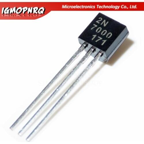 50pcs 2N7000 TO-92 Small Signal MOSFET 200 mAmps, 60 Volts N-Channel new original