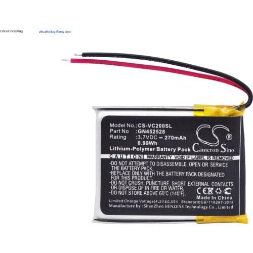 Cameron Sino 270mAh Battery GN452528 for Voice Caddie VC200, VC200 Voice