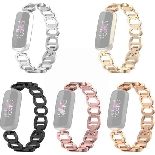 Steel Band Chain For Fitbit Luxe Metal Watch Wrist Loop For Fitbit Metal Luxe Wristband Bracelet Strap Strap R1J9