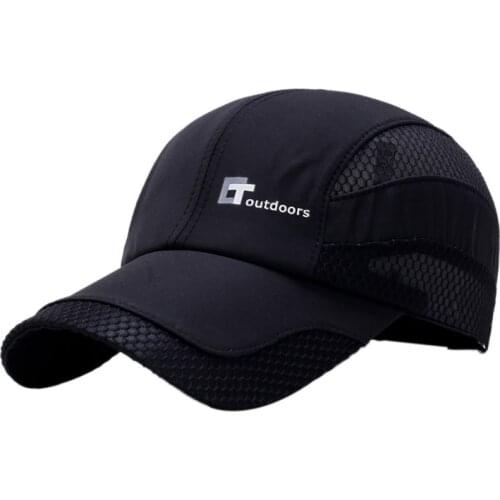 Quick-drying mesh letter embroidered hat supply baseball cap mens wild cap 4 colors optional outdoor sports mountaineering
