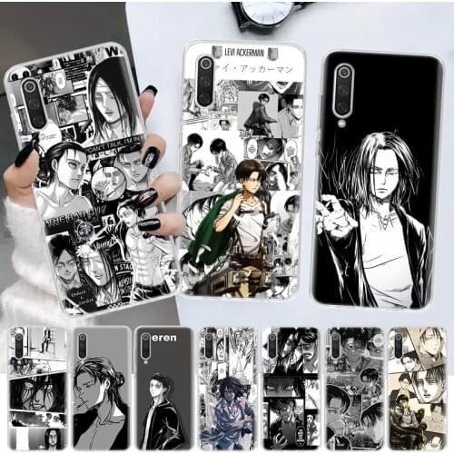 Attack on Titan Eren Jaeger Season Soft Cover Phone Case For Xiaomi Note 10 Mi 11 9 8 CC9 9T 10T A1 A2 A3 F1 F2 X3 NFC Pro Lite