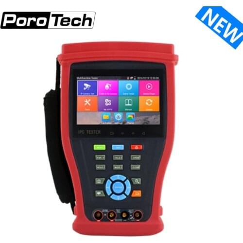 DHL Free IPC4300 Plus H.265 4K IP Camera Tester 8MP TVI CVI 5MP AHD SDI CCTV Tester Monitor with Digital multimeter,Cable tracer
