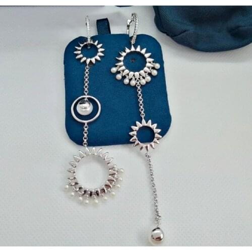 Designer Fashion 925 Sterling Silver Jewelry 3A Cubic Zirconia Party Earring