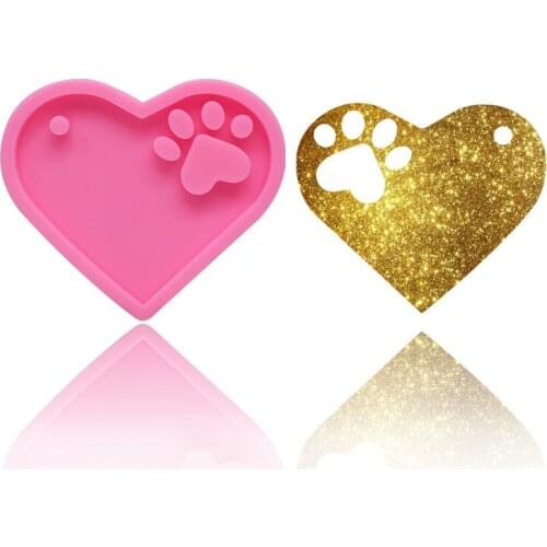 Love Shape Keychain Mould Diy Silicone Cake Mold Creative Chocolate Fondant Molds Baking Tools