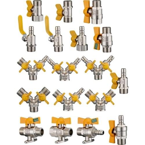 1 / 4 "male Thread Female Thread Gas Valve Three Way Valve Angle Valve Union Ball Valve Gas Valve Pipe Industrial