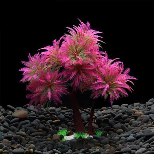 Fake Aquatics Green Tropical Plants Crafts Realistic Accessories Plastic Fake Water Grass Aquarium Decoration For Landscaping