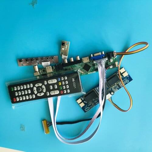 Kit for LM190E08 TL Controller Board LCD 30pin VGA USB Panel Monitor 4 lamps AV TV 1280x1024 Remote HDMI Screen Audio LED LVDS