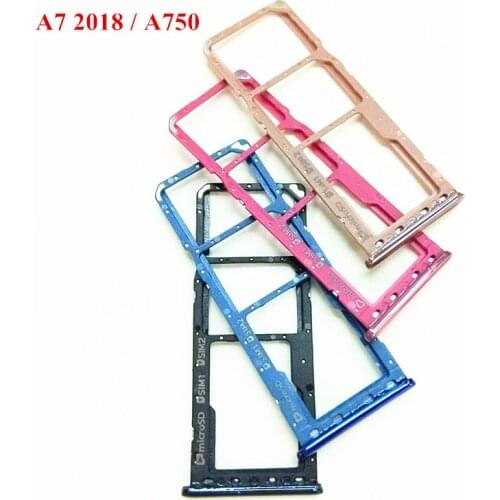 Sim Card Tray SD Reader Holder For Samsung A7 2018 A750 A750F SIM Card Tray Slot Holder