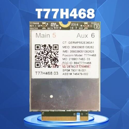 LT4211 T77H468 GOBI5000 LTE/EV-DO/HSPA+WWAN Card SPS:793116-001 for HP Elitebook 740 750 820 850 G2 G3 same as LT4120 T77W595