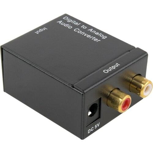 Mini HDMI to AV Adapter Digital To Analog Audio Converter Digital Optical Coaxial Signal to Analog Stereo Audio Adapter 3.5MM