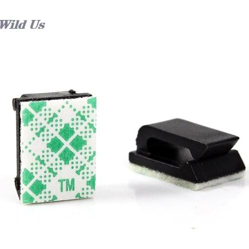 Wall Holder Mount Clip / clamp 50pcs / set Black Zip Tie Car Cable Wire Removable Self Adhesive