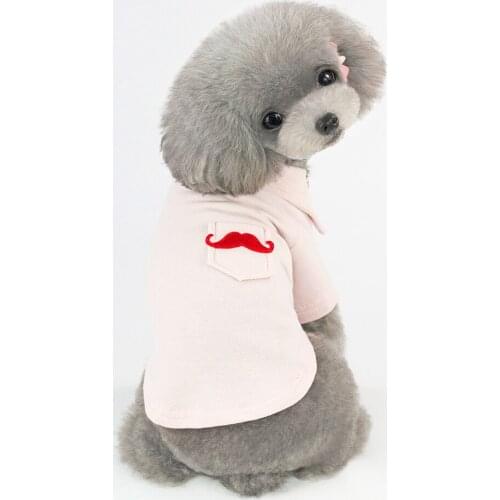 New fashion poLo shirt dog cat pet clothing Teddy clothes spring and summer 2019
