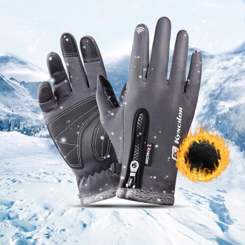 New Winter Motorcycle Men Gloves Windproof No-Slip Outdoor Cycling Ski Warm Touch Screen Gloves Fashion Durable Male Bike Glove