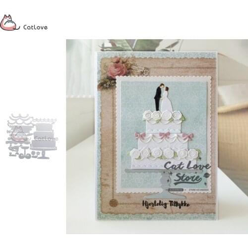 Birthday Wedding Cake Metal Cutting Dies Stencils For DIY Scrapbooking Paper Card Decorative Craft Embossing Die Cuts New 2019