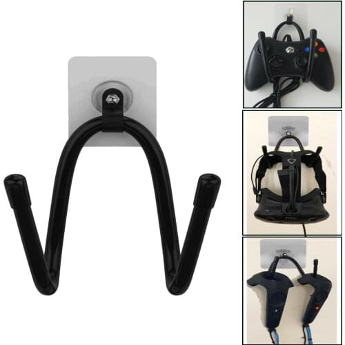 Self-adhesive hook rack for VR Headset Helmet Touch Controllers Headphone Holder