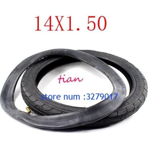2PCS Bicycle folding bike tire 40-254 14x1.50 tire inner tube bicycle accessories 14-inch tire