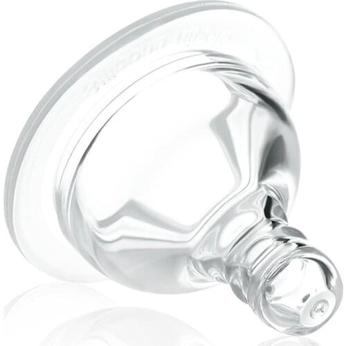 Anti Flatulence Silicone Wide Neck Natural Nipple for Bobo Baby Milk Bottle Non-toxic for Baby Milk Bottle S/M/L/Y/Cross Holes