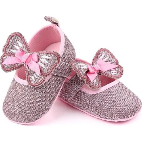 Baby Schoenen Girls Anti-Slip Shoes For Babies Soft Soled Infant Newborn Shoes Casual Walking Toddler Shoes Bowknot Design