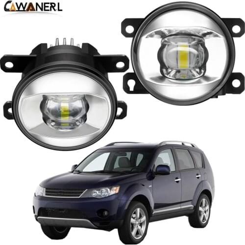 Fog Light Assembly 30W 8000LM Car LED Lens Fog Lamp Daytime Running Light H11 12V For Mitsubishi Outlander II CW_W 2006-2012
