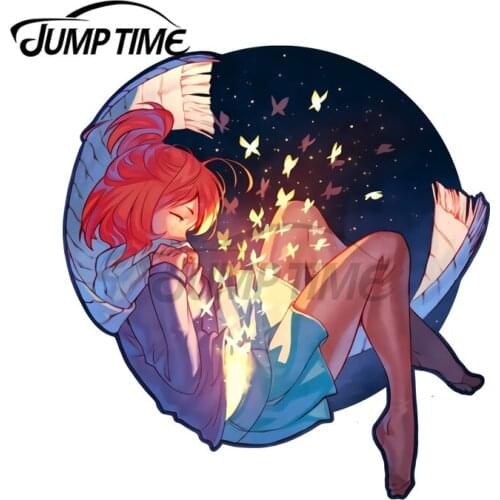 JumpTime 13 x 12.5 cm On Cloud Nine Laptop Waterproof Car Stickers Anime Windows Scratch-proof Decoration Decal Bumper Graphics