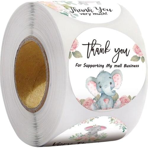 100-500pcs Thank You For Supporting My Small Business Stickers Seal Labels Stickers For Jewelry Box Envelope Supplie
