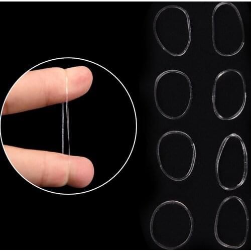 1000PC/BAG Clear Rubber Hairband Rope Ponytail Holder Elastic Women Hair Band Tie