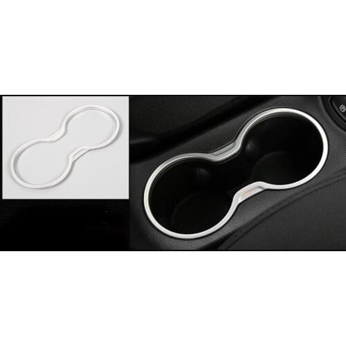 Accessories Matte Interior Seat Water Cup Holder Frame Cover 1Pcs Fit for Jeep Compass 2017 2018