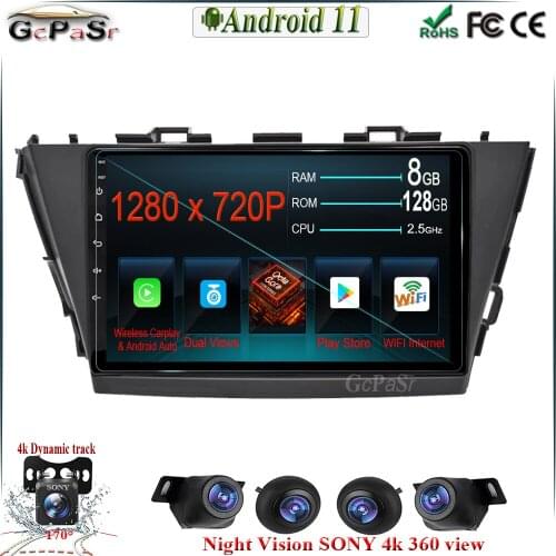 CARPLAY 9'' Android 11 autoradio Carplay For Toyota Prius V Plus Alpha 2012-2015 Car Multimedia Player Radio