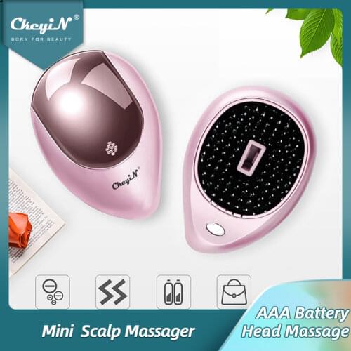 CkeyiN Portable Head Massager Combs Ionic Mini Hair Brush Comb Scalp Massage Comb Hairbrush Relieve Fatigue Hairdressing Tools