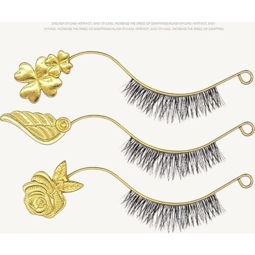 2pcs False Eyelash Style Display Board Eyelashes Try on Effect Exhibit Auxiliary Tool Assistor with Magnet