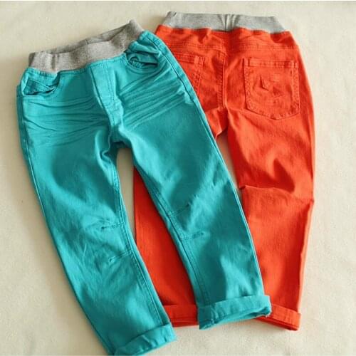 BBD Children Pants Boys Spring Best Selling Cotton Elastic Slim-Fit Solid Pockets Clothes Kids Fashion Full Length Costume New