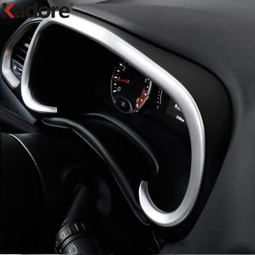 For Jeep Renegade 2014-2018 2019 ABS Matte Car Interior Central Control Instrument Dashboard Frame Cover Trim Accessories LHD
