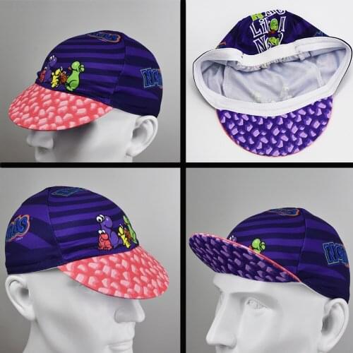 Purple Cycling Caps Retro Classical Lines Cycle Cap Ciclismo Blue Bike Wear Hat Schlafly Pink MTB Bike Cycling Headwear