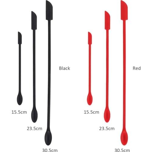 Flexible Silicone Scraper Reusable Beauty Kitchen Safe Last Drop Spatula Makeup Brushes Face Mask Brush Beauty Tools S/M/L