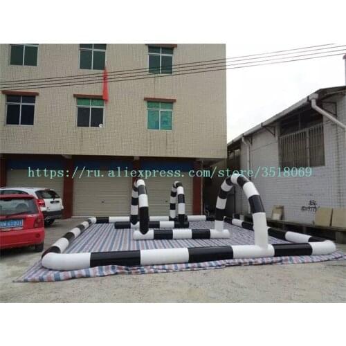 Giant zorb ball outdoor inflatable race go kart track for sale
