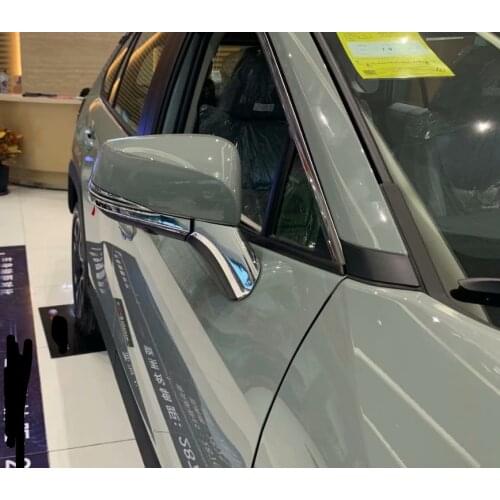 Chrome ABS Style Rearview Side Mirror Cover Lower Molding Trim for 2019-2020 Toyota RAV4 Mirrors