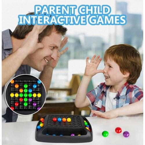 Parent-Child Interactive Rainbow Ball Elimination Game Educational Toys Rainbow Puzzle Magic Chess Toy Kit For Kid Adult Toy