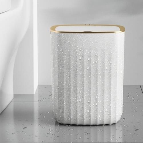 Nordic Bedroom Trash Bin Recycling Bins Kitchen Storage Smart Trash Can Paper Basket Garbage Bag Rubbish Bin Poubelle Home Decor