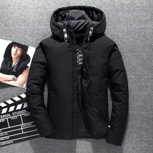 New Winter Jacket 2021 High Quality White Duck Down Mens Jacket Warm Hooded Coat Hot Sale Fashion Casual Down Parkas Men