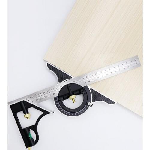 2021 Newest Movable square stainless steel multifunctional square universal high-precision combined angle ruler