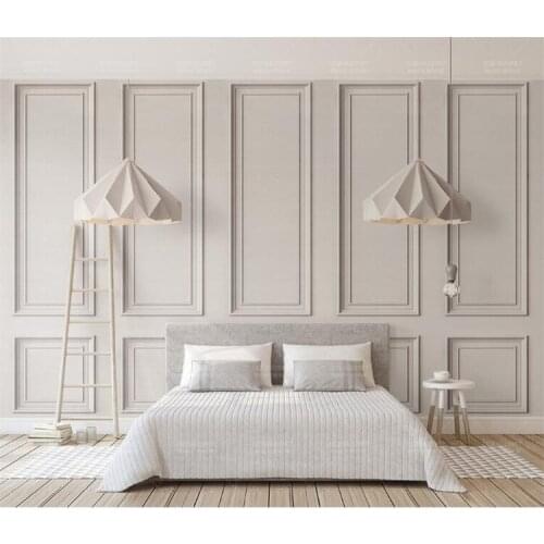 Custom Wall Mural Wallpaper Modern 3D Relief Square Frame Photo Wall Papers Living Room Sofa Background Wall Covering Art Decor