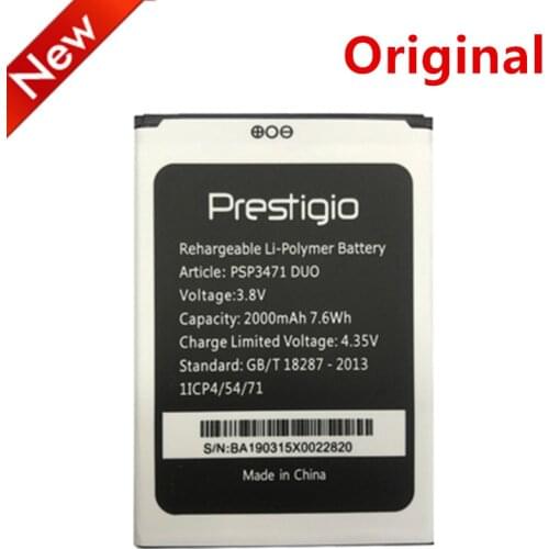 NEW 100% 2000mAh Original Battery For Prestigio Wize Q3 PSP3471 DUO Mobile Phone Replacement + Tracking Number